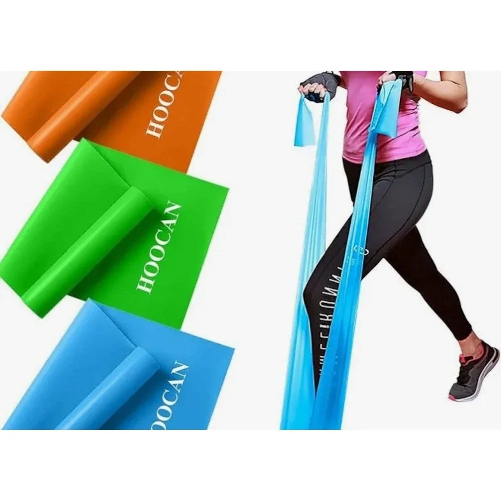 Hoocan Resistance Bands Set, Long Exercise Bands for Arms, Shoulders, Legs